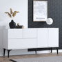 Hanah Home Glise - Dec0023 Consola Blanco y Negro